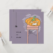 kaart tafeltje halloween (Voorkant / Achterkant in situ)