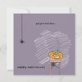 kaart tafeltje halloween (Achterkant)