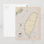  kaart Taiwan (Voorkant / Achterkant)