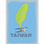  kaart Taiwan Sticker (Voorkant)