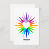 kaart "Take Heart" (Voorkant / Achterkant)