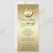 Kaart tandheelkundig tandheelkundig tandheelkundig (Achterkant)