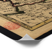 Kaart Tartaria (Rusland) Poster (Hoek)