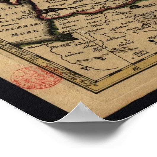 Kaart Tartaria (Rusland) Poster (Hoek)