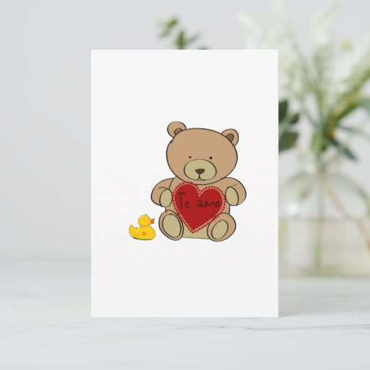 kaart "Te Amo" (Staand voorkant)