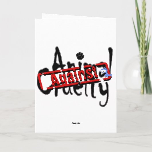 Kaart tegen dierenmishandeling (Achterkant)