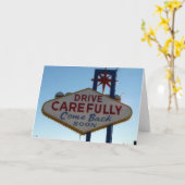 Kaart Teken Las Vegas voor drive (Gele Bloem)