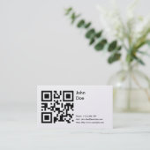 Kaart (telefoon, e-mail, web) visitekaartje (Staand voorkant)