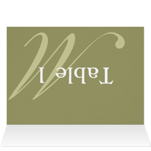 Kaart Tent Monogram (Binnen Horizontaal (Boven))