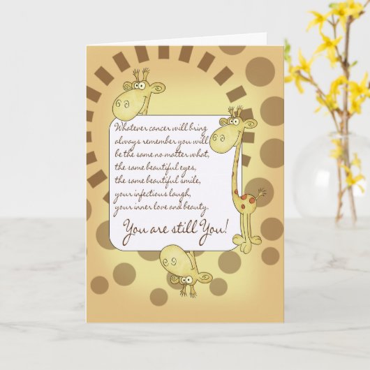 Kaart ter aanmoediging van kankerpatiënten (Gele Bloem)