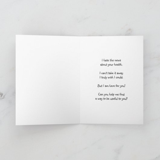 Kaart ter aanmoediging van kankerpatiënten (Binnen)