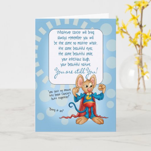 Kaart ter aanmoediging van kankerpatiënten (Gele Bloem)