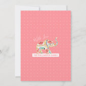 Kaart ter bekendmaking van de geboorte van baby - (Achterkant)