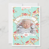 Kaart ter bekendmaking van de geboorte van baby - (Voorkant)