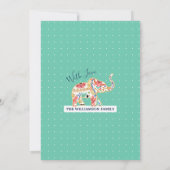 Kaart ter bekendmaking van de geboorte van baby - (Achterkant)