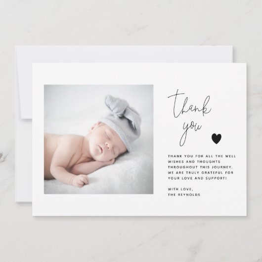 Kaart ter bekendmaking van geboorte | Nieuwe babya (Achterkant)