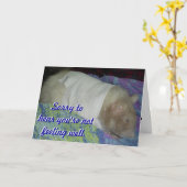 Kaart: Terug op Voeten spoedig! Kaart (Gele Bloem)