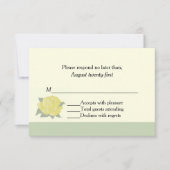 Kaart Texas Yellow Rose Wedding RSVP (Voorkant)