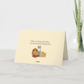 Kaart Thanksgiving van Pork Chop - Cute Cat (Achterkant)