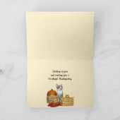 Kaart Thanksgiving van Pork Chop - Cute Cat (Binnen)