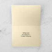 Kaart Thanksgiving van Pork Chop - Cute Cat (Binnen)