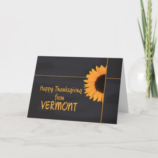 Kaart Thanksgiving Vermont (Voorkant)