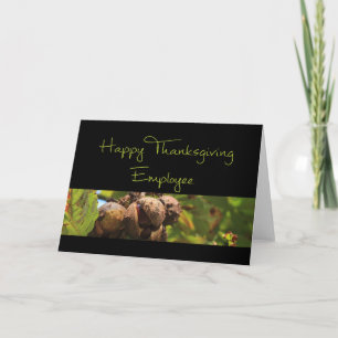 Kaart Thanksgiving werknemer