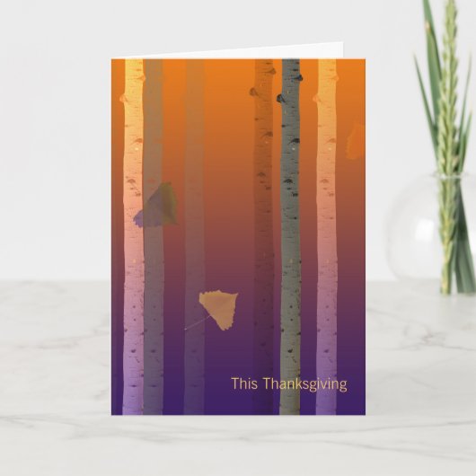 Kaart Thanksgiving zakelijke client (Voorkant)