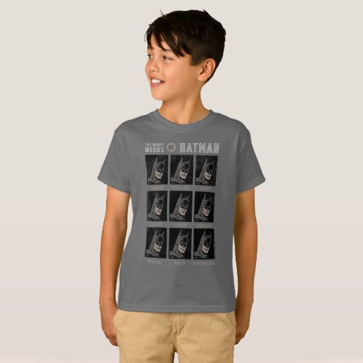 kaart "The many Moods of Batman" T-shirt (Voorkant volledig)