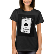 KAART THEMA ZWART SPADE AUTHENTIEK CLASSIC T-SHIRT