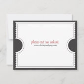 Kaart Ticket Punch Save the Date (Achterkant)