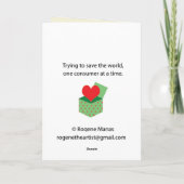 Kaart tijdens de kerstperiode (Achterkant)