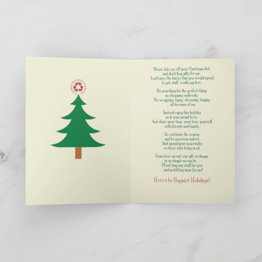 Kaart tijdens de kerstperiode (Binnen)