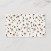 Kaart  tiny Floral Bloom Wedding Enclosure (Achterkant)