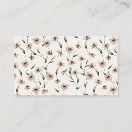 Kaart  tiny Floral Bloom Wedding Enclosure (Achterkant)