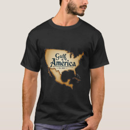 kaart toont de Golf van Amerika T-shirt
