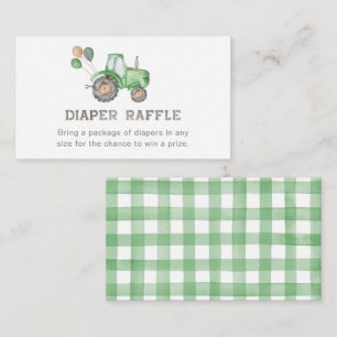 Kaart tractor Diaper Raffle   Diaper Raffle