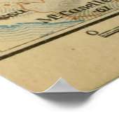 kaart Trieste Italië (1911) Poster (Hoek)