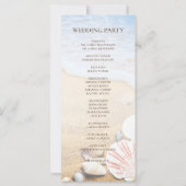 Kaart Tropisch Beach Starfish Wedding Program (Achterkant)