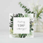 Kaart Tropisch Bridesmaid-voorstel met foto (Staand voorkant)