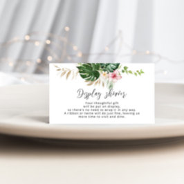 Kaart Tropische florale Display douche Enclosure