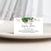 Kaart Tropische florale Display douche Enclosure