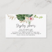 Kaart Tropische florale Display douche Enclosure (Voorkant)