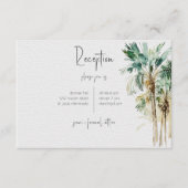 Kaart Tropische palm Trees Wedding Enclosure (Voorkant)