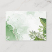 Kaart Tropische Safari Diaper Raffle Enclosure (Achterkant)