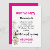 kaart trouw uitnodiging eenvoudig (Voorkant / Achterkant)