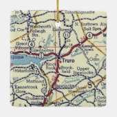  kaart Truro Nova Scotia Keramisch Ornament (Achterkant)