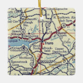 kaart Truro Nova Scotia Keramisch Ornament (Voorkant)