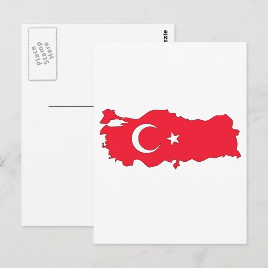 Kaart Turkije (Voorkant / Achterkant)