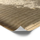 Kaart Turkije in Europa door Arrowsmith Poster (Hoek)